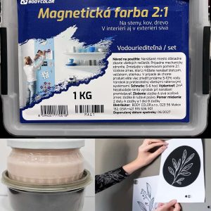 Magnetická farba 2:1 na steny