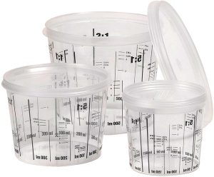Plastová nádoba s odmerkou 680ml - bez viečka