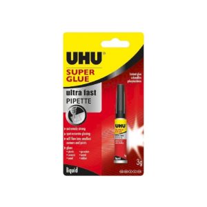 UHU Super Glue Pipette sekundové lepidlo 3 g