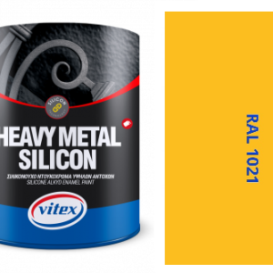 VITEX HEAVY METAL SILIKON - ALKYDOVÁ FARBA NA KOV SATÉN RAL 1021 ŽLTO HORČIČNÁ 2