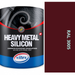 VITEX HEAVY METAL SILIKON - ALKYDOVÁ FARBA NA KOV SATÉN RAL 3005 vínovo červená 2