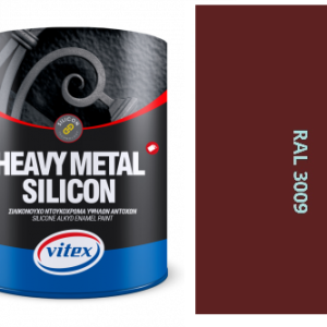 VITEX HEAVY METAL SILIKON - ALKYDOVÁ FARBA NA KOV SATÉN RAL 3009 OXODOVANÁ ČERVENÁ  2