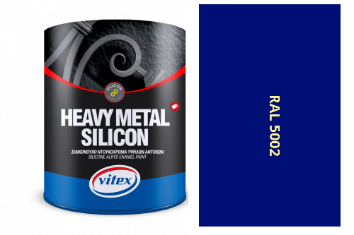 VITEX HEAVY METAL SILIKON - ALKYDOVÁ FARBA NA KOV SATÉN RAL 5002 ULTRAMARÍNOVÁ 2