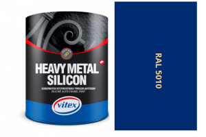 VITEX HEAVY METAL SILIKON - ALKYDOVÁ FARBA NA KOV SATÉN RAL 5010 enziánovo modrá 2