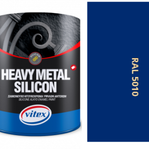 VITEX HEAVY METAL SILIKON - ALKYDOVÁ FARBA NA KOV SATÉN RAL 5010 enziánovo modrá 2
