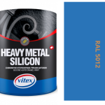 VITEX HEAVY METAL SILIKON - ALKYDOVÁ FARBA NA KOV SATÉN RAL 5012 svetlo modrá 2
