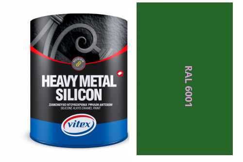 VITEX HEAVY METAL SILIKON - ALKYDOVÁ FARBA NA KOV  SATÉN RAL 6001 SMARAGDOVO ZELENÁ 2