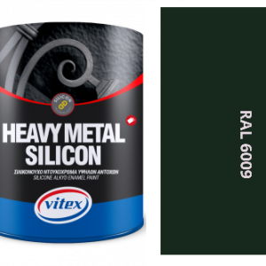 VITEX HEAVY METAL SILIKON - ALKYDOVÁ FARBA NA KOV SATÉN RAL 6009 JEDLOVO ZELENÁ 2