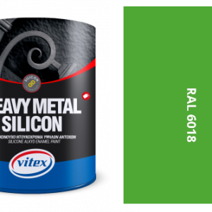 VITEX HEAVY METAL SILIKON - ALKYDOVÁ FARBA NA KOV SATÉN RAL 6018 ZELENOŽLTÁ 2