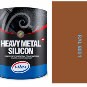 VITEX HEAVY METAL SILIKON - ALKYDOVÁ FARBA NA KOV SATÉN RAL 8001 OKROVO HENDÁ 2
