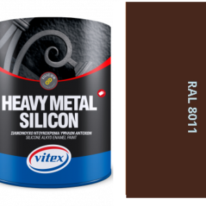 VITEX HEAVY METAL SILIKON - ALKYDOVÁ FARBA NA KOV SATÉN RAL 8011 orieškovo hnedá 2