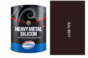VITEX HEAVY METAL SILIKON - ALKYDOVÁ FARBA NA KOV SATÉN RAL 8017 čokoládovo hnedá 2