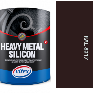 VITEX HEAVY METAL SILIKON - ALKYDOVÁ FARBA NA KOV SATÉN RAL 8017 čokoládovo hnedá 2