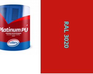 VITEX PLATINUM - farba na drevo a kov MATNÁ RAL 3020 DOPRAVNO ČERVENÁ 2