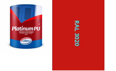 VITEX PLATINUM  - farba na drevo a kov  MATNÁ RAL 3020 DOPRAVNO ČERVENÁ 750ML
