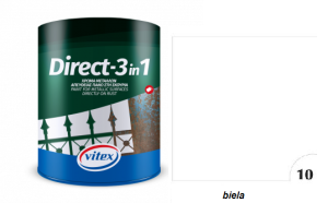 Vitex Direct -1 10 farba na kov 3 v 1 základ aj vrch biely RAL 9016 0