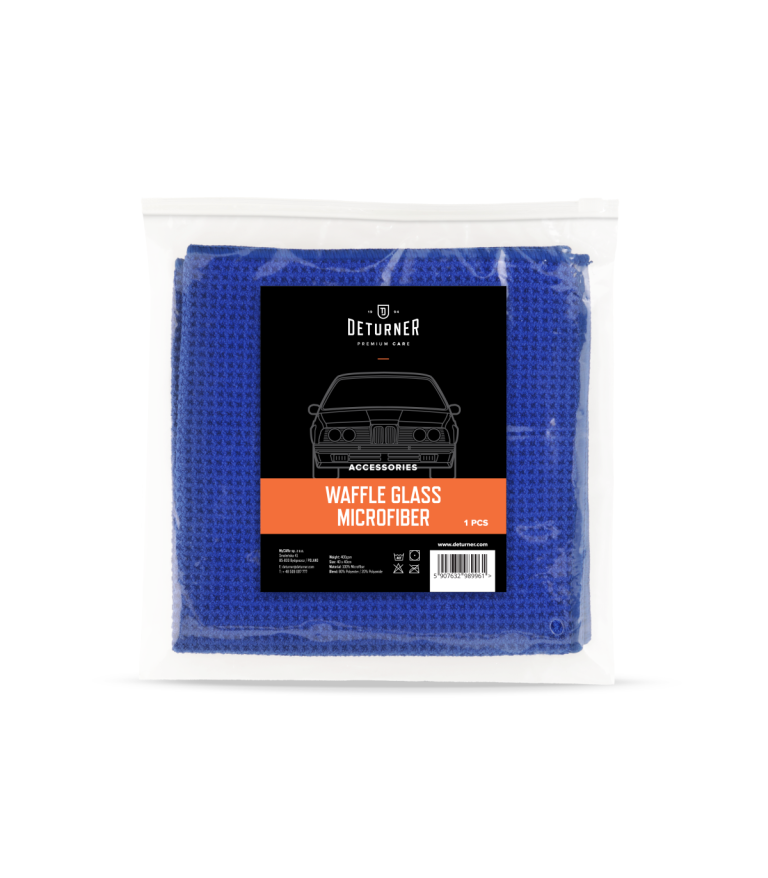 Deturner Waffle Glass Microfiber - 1 ks mikrovláknová utierka na sklá (40 x 40cm)