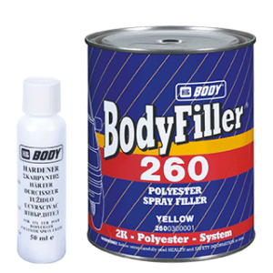 HB BODY 260 filler - striekací tmel béžový 1L