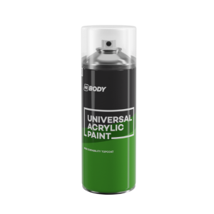 HB BODY farba univerzal ČIERNA LESKLÁ V SPREJI 400ML