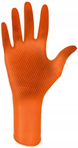 MedaSEPT Max Grip nitrilové rukavice veľkosť XL 90 ks oranžové