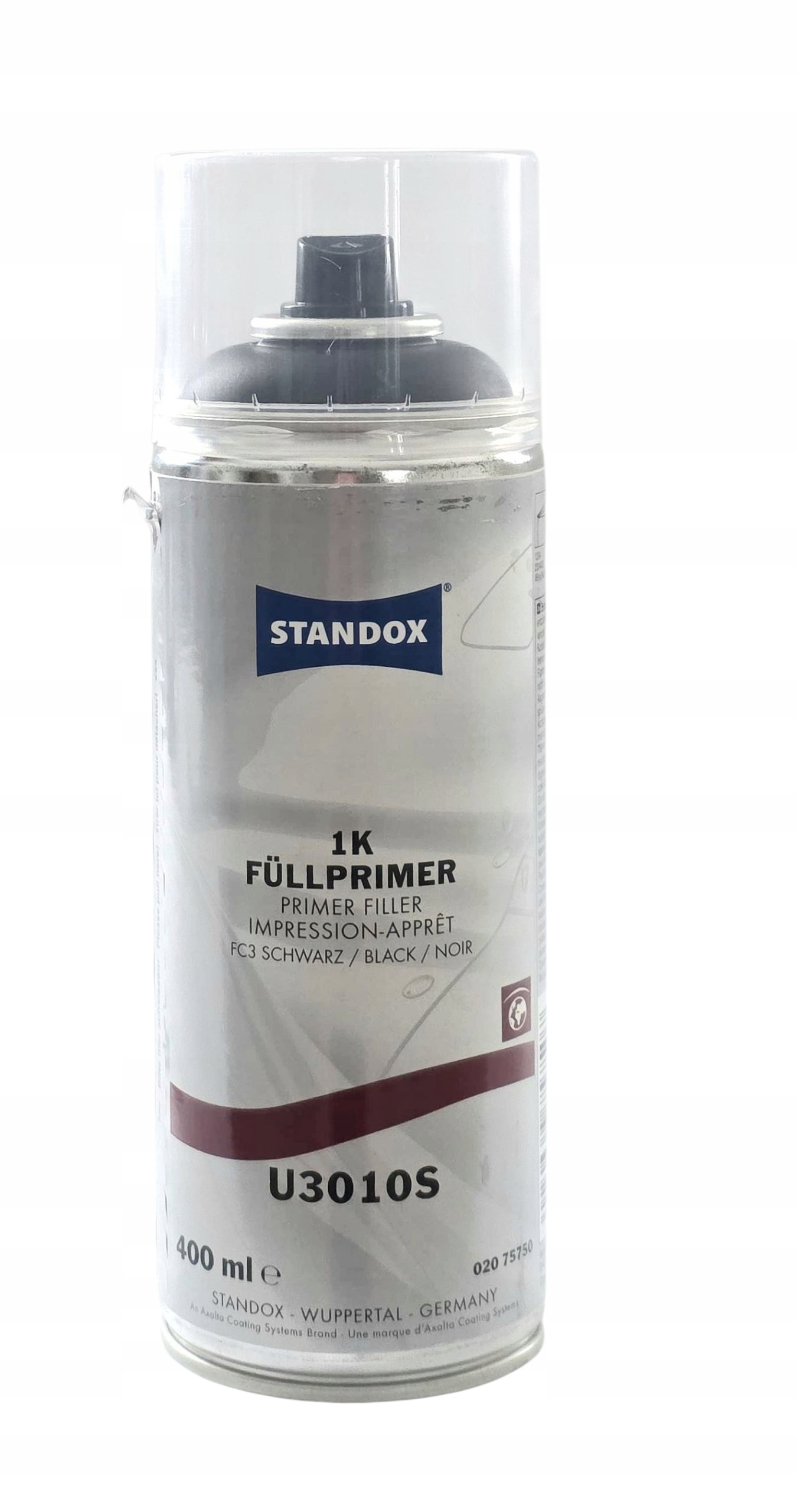 STANDOX 1K Sprej Základný náter U3010S 400ml ČIERNA