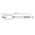 Čepeľový vrták do dreva, 18 x 152 mm 54T504 – Obrázok 7