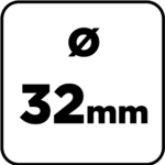 Vrták na štiepanie dreva SDS Plus, šesťhranný, 32 mm 54T426 – Obrázok 5