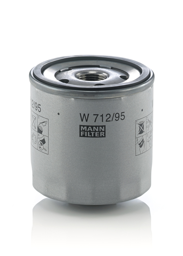W_712.95 Olejový filter MANN-FILTER W 712/95 – Obrázok 1