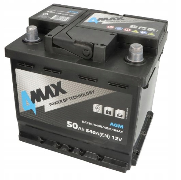 Akumulátor 4MAX AKUMULÁTORY BAT50/540R/AGM/4MAX Akumulátor 4MAX AKUMULÁTORY BAT50/540R/AGM/4MAX – Obrázok 1